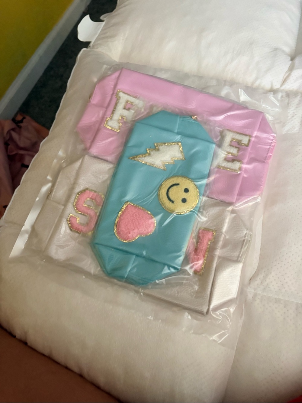 Blue and Pink Party Favor Pack with Smile & Heart Accents